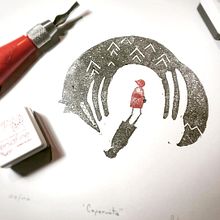 Caperucita Roja. Art Direction, and Traditional illustration project by Pablo Choca - 10.24.2017