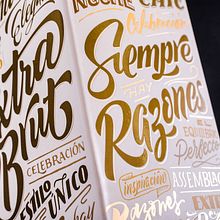 CHANDON — Estuches. Calligraph, Graphic Design, Packaging, T, and pograph project by Yani&Guille - 12.28.2015