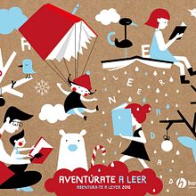 Aventúrate a leer. Een project van Grafisch ontwerp y Traditionele illustratie van i g l o o - 09.01.2017