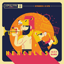 Hercules Jazz Band. Graphic Design, and Traditional illustration project by Salmorejo studio - 01.09.2017