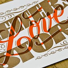 Letters Love Story – Letterpress Postcards. Calligraph, Automotive Design, Product Design, Graphic Design, T, and pograph project by Yani&Guille - 01.09.2017