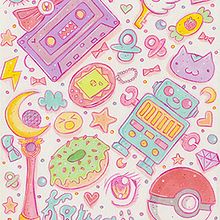 KAWAII! Ein Projekt aus dem Bereich Comic, Design von Garderoben und Traditionelle Illustration von Cristina Candido - 09.01.2017