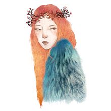 Berries Crown. Traditional illustration project by BTATO - 01.09.2016