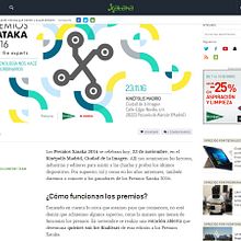 Premios Xataka Ein Projekt aus dem Bereich Br, ing und Identität, Cop, writing, Schrift und Marketing von Alejandro Ramos Zambrana - 31.10.2016