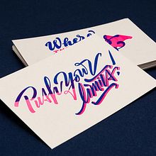 Yani & Guille – Letterpress Postcards. Design, T, pograph, and Automotive Design project by Yani&Guille - 01.10.2017