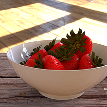 Frutilla 3D  #3D Max#KeyShot . 3D project by Hernan Eduardo Adotti - 01.12.2017