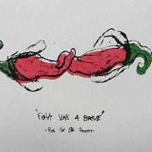 Serigrafía · Red Hot Chili Peppers. Arts, Crafts, Graphic Design, Traditional illustration, and Screen Printing project by María Rosa Muñoz - 09.24.2019