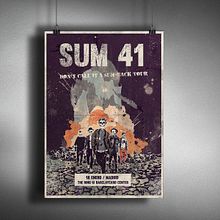  SUM 41- Don't Call It A Sum-Back Tour Poster. Een project van Grafisch ontwerp, Traditionele illustratie y  Muziek van battduck - 14.01.2017