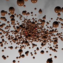 Práctica con partículas. Proyecto con Maya, render con Arnold.. Un proyecto de 3D y Animación de Juan Cubero Armendariz - 15.01.2017