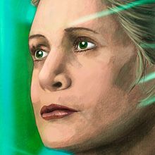 Leia de star wars. Traditional illustration project by Miguel Ángel Fernández Cornejo - 01.15.2017