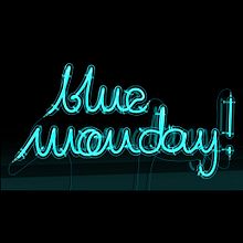 Blue Monday 3D Neon Lights. Un projet de 3D, Design , T , et pographie de Rebeca G. A - 16.01.2017