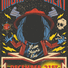 Animated GIGPOSTERS 2016. Art Direction, Graphic Design, and Traditional illustration project by Doctor Juanpa - 01.20.2017