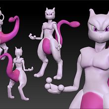 Primera toma de contacto con el programa: Pocahontas y Mewtwo. Een project van 3D van jeni_barneto - 08.03.2017