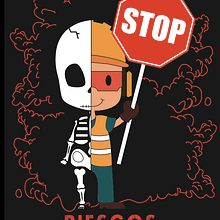 Cartel Riesgos Laborales. Graphic Design, and Traditional illustration project by soraya sanchez carmona - 01.21.2017