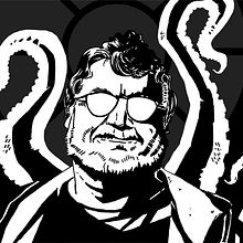 Guillermo del Toro (B&N). Fine Arts project by Jose Antonio Moreno Monsalve - 01.22.2017
