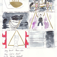 Storyboard para videoclip. . Un proyecto de Bellas Artes, Dirección de arte, Diseño, Cine, Cine, vídeo, televisión, Diseño de vestuario, Escenografía, Ilustración tradicional, Multimedia, Televisión y Vídeo de Irene Ballesteros Alcaín - 22.01.2017