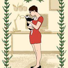 Felicitación navideña . Un progetto di Illustrazione tradizionale di Ajo Galván - 19.12.2016