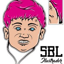 Sticker. Un proyecto de Cómic, Diseño, Diseño de personajes e Ilustración tradicional de Sebastian Blandon Lopez - 23.01.2017