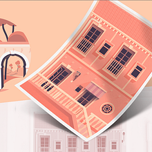 FIVE TONES of SUNSET Ein Projekt aus dem Bereich Traditionelle Illustration, Animation, Architektur, Innenarchitektur, Urban Art, Bildende Künste, Comic, Kunstleitung, Design, Grafikdesign, Webdesign und Werbung von Gastón Bruno - 23.01.2017