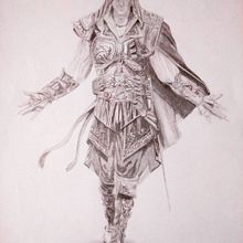 Retrato de Ezio (Assassins Creed). Fine Arts project by Mónica Robles M. - 01.19.2017
