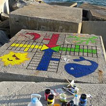 Pintura mural en la ciudad. Painting, and Street Art project by Patri Gomez González - 01.25.2017