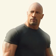 Retoque - Dwayne Johnson. Projekt z dziedziny Projektowanie graficzne użytkownika Kevin Gómez - 26.01.2017