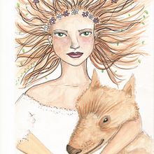 Dibujos . Ilustrație tradițională de Nieves Ferragut - 11.07.2017