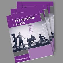 Leaflet Parental Leave Guide. Editorial Design, and Graphic Design project by Amaya Ríos - 01.28.2013