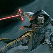 Kylo Ren (encargo). Fine Arts, Graphic Design, and Traditional illustration project by Natalia Chico Soria - 09.20.2016