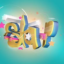 Texto en 3D "Star". 3D, Design, Graphic Design, Motion Graphics, T, and pograph project by carlos morales - 01.30.2017