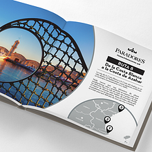 Paradores - Una Ruta por Descubrir. Editorial Design, and Graphic Design project by Mónica Casanova Blanco - 01.31.2017