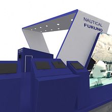 Stand Nautical Furuno Navalia 2016. Un progetto di Design e Scenografia di Iván Martinez - 31.01.2016