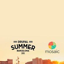 Careta base DrupalSummerBCN 2016. Br, ing, Identit, Design, and Editorial Design project by Adrià Salido Zarco - 02.01.2017
