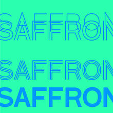 Saffron Display bespoke typeface Ein Projekt aus dem Bereich Br, ing und Identität, T und pografie von Letterjuice - 02.02.2017