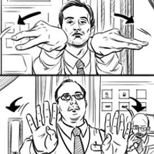 Los Amantes Pasajeros / I'm so excited (Pedro Almodóvar) - Storyboards. Un proyecto de Cine, vídeo, televisión e Ilustración tradicional de Pablo Buratti - 02.02.2017