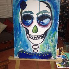 Calaverita. Projekt z dziedziny  Sztuki piękne i  Malarstwo użytkownika Iyari Heredia Zenteno - 03.02.2017