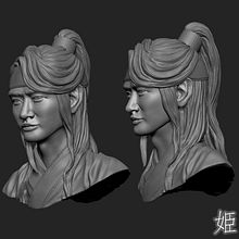 Choi Minho's drawing and 3D modeling from Hwarang:The Beginning. 3D, Design, Sculpture, and Traditional illustration project by Sara C. Rodríguez - 02.04.2017