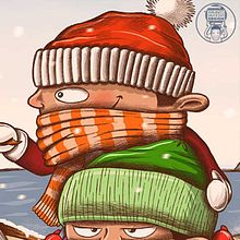 Nieve en Xàbia Ein Projekt aus dem Bereich Bildende Künste, Comic, Design, Design von Figuren, Grafikdesign und Traditionelle Illustration von Fernando Sala Soler - 22.01.2017