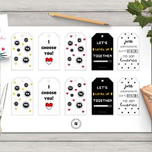 Etiquetas San Valentín Ein Projekt aus dem Bereich Grafikdesign von Jessica Tarrío - 05.02.2017