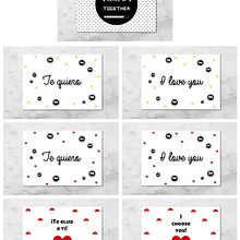 Postales San Valentín Ein Projekt aus dem Bereich Grafikdesign von Jessica Tarrío - 05.02.2017