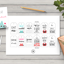 Etiquetas Navidad y Amigo Invisible Ein Projekt aus dem Bereich Grafikdesign von Jessica Tarrío - 14.12.2016