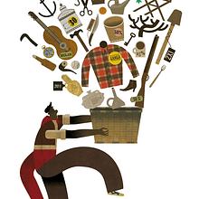 Cepas nómadas | libro de cuentos entorno al vino. Un projet de Illustration traditionnelle de Jose Lema - 06.02.2010