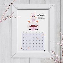 Calendario Enero 2017 Ein Projekt aus dem Bereich Grafikdesign von Jessica Tarrío - 20.12.2016