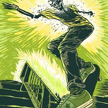 Converse CONS One Star Toxic Ripper Concept Artwork. Traditional illustration project by Marcos Cabrera - 02.08.2017