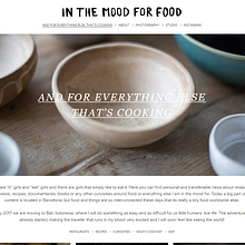 Plantilla original para el blog In the mood for food. Un proyecto de Desarrollo Web de rseoaneb - 30.01.2017