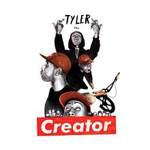 Tyler The Creator. Design, and Traditional illustration project by Estudio Vakuum - 02.09.2017