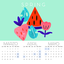 Mi Proyecto del curso: Ilustrando el tiempo CALENDARIO GIRLY. Street Art, Design, Graphic Design, and Traditional illustration project by Laura G. - 02.08.2017
