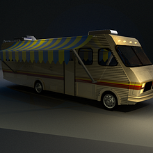 Fleetwood Bounder "Breaking Bad": Modeling and texture. Een project van 3D y Auto-ontwerp van Sergio Cabezudo - 11.03.2016