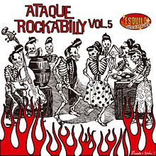 CD // VV.AA. - Ataque Rockabilly Vol. 5.. Projekt z dziedziny Projektowanie graficzne użytkownika Edgar Mendoza - 15.01.2010