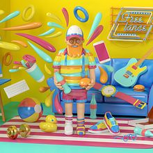 Freelance Guy!. 3D, Animação, Direção de arte, Design gráfico e Ilustração tradicional projeto de Misa Urban - 10.02.2017